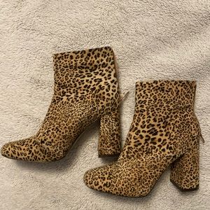 Cheetah booties